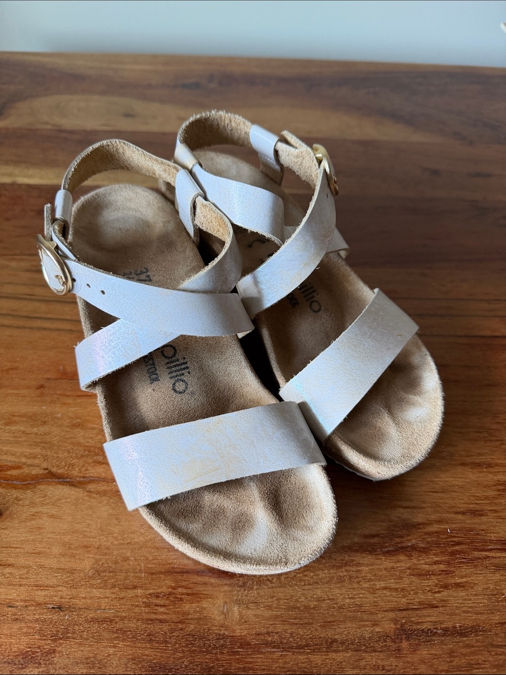 Papillio by Birkenstock Sibyl Metallic Wedge Sandals